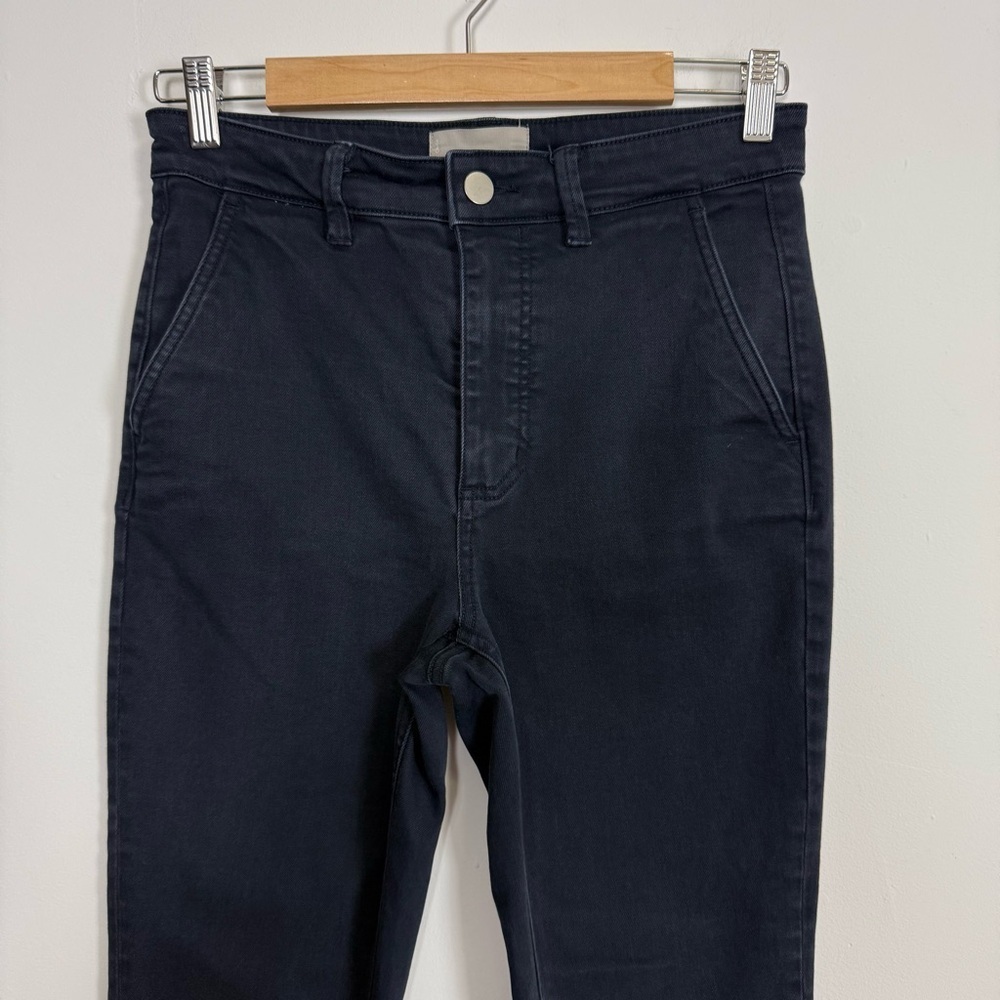 Everlane Cropped Slim Regular Pants Womens 4 Blue Chino Cotton Blend - Picture 3 of 10